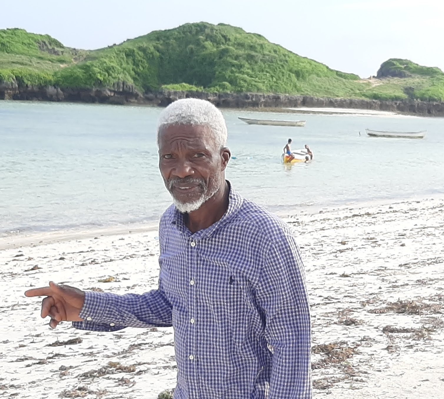 Pa Ndambi Paul Angemba by the waterside